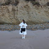 Zeta Cork Vegan Tote Bag | Black