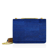 Alpha Handcrafted Cork Vegan Crossbody Bag | Navy