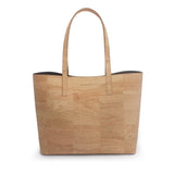 Zeta Cork Vegan Tote Bag | Beige
