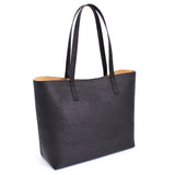 Zeta Cork Vegan Tote Bag | Black