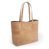 Zeta Cork Vegan Tote Bag | Beige