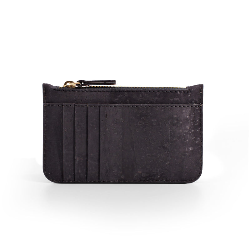 Eta Cork Vegan Cardholder | Black