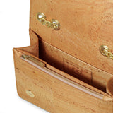 Alpha Handcrafted Cork Vegan Crossbody Bag | Beige