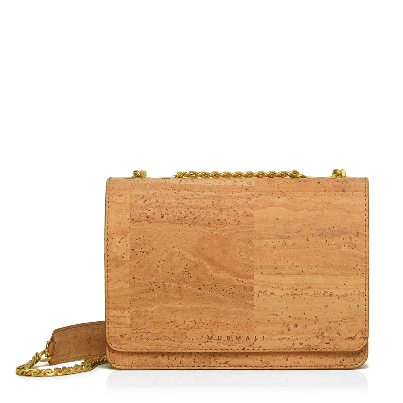 Alpha Handcrafted Cork Vegan Crossbody Bag | Natural – murmali